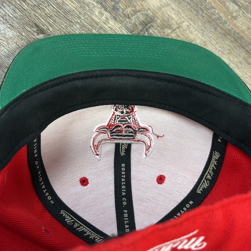 Chicago Bulls Mitchell & Ness Hardwood Classics Team Two-Tone 2.0 Snapback Hat - Picture 6 of 6
